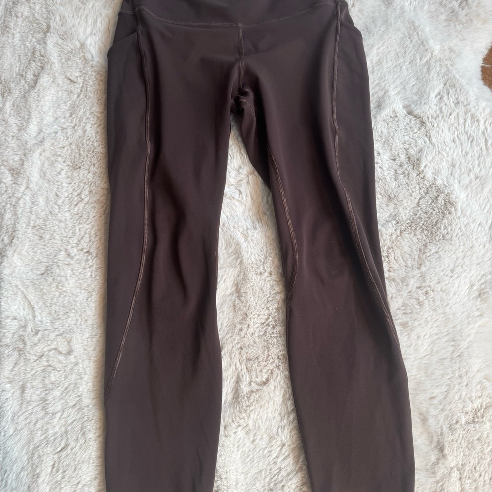 Lululemon Align HR 25" Brown Leggings In Espresso Size 10 - Picture 2 of 3
